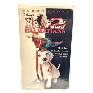 Disney’s 102 Dalmatians VHS (2000) Glenn Close Cruella de Vil Family Movie